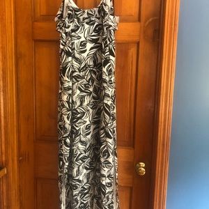 Maxi dress Large white Black Summery